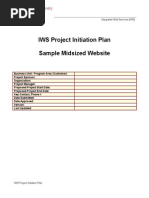 Sample Project Plan