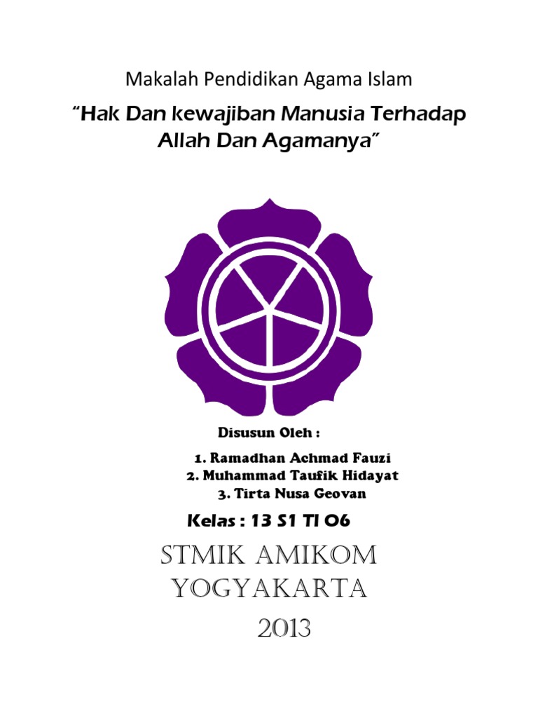 Contoh Makalah Tentang Hak Dan Kewajiban Manusia Terhadap