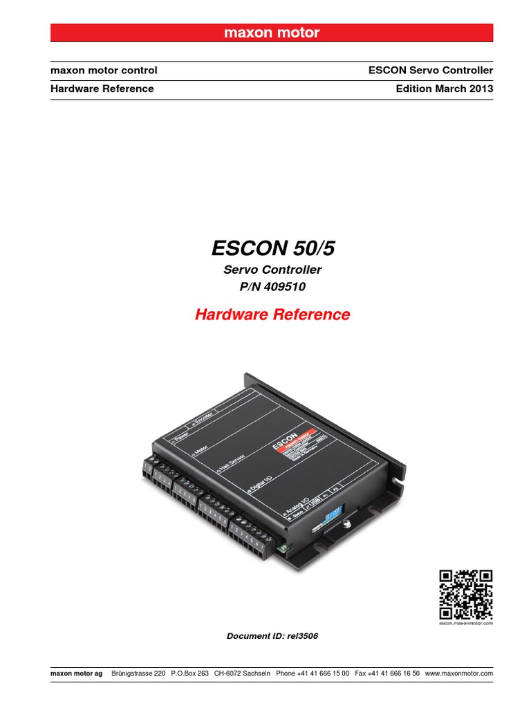 ESCON 50 5 Hardware Reference en | PDF | Electromagnetic Compatibility ...