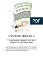 Cómo Curar El Insomnio PDF