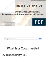 Teachers on the ‘Up-and-Up:' Approaching Teacher Education as Interconnected Communities of Practice