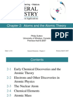 Chemistry General: Chapter 2: Atoms and The Atomic Theory