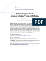 El Axioma Del Enfoque y La Pobreza - Sobre La Co-Existencia de Un Lenguaje Preciso y Significado Ambiguo en La Medición Económica