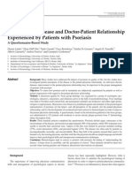 Perception of Disease and Doctor-Patient Relationship Experienced by Patients With Psoriasis