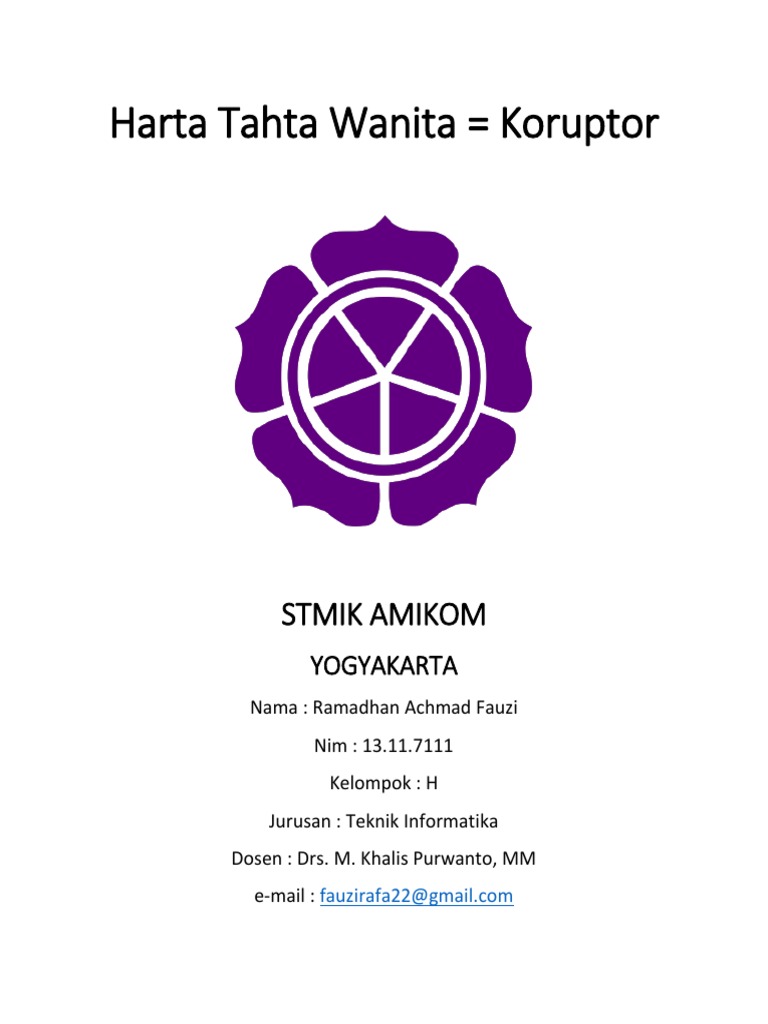 Contoh Makalah Tentang Harta Tahta Wanita Koruptor Contoh Makalah Tentang Harta Tahta Wanita Koruptor
