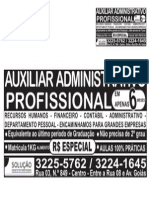 Anuncio de Jornal Adm Profissional Fevereiro 2014