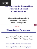 Introduction To Convection: Flow and Thermal Considerations