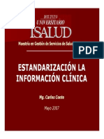Ejemplo Estandarizacion Informacion Sanitaria