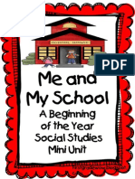 Me and My School: A Beginning of The Year Social Studies Mini Unit