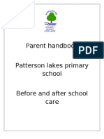 Parent Handbook Patterson Lakes Primary School Before and After School Care