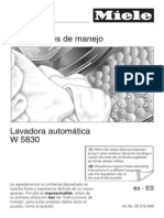 Manual Secadora Miele PDF