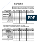 Level 1 Rookie Workout Sheet - Nerd Fitness