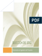 Diplomado Proyectos Presentacion Tema 5 - Seleccion Sitio