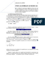 Derive - 2 (Operaciones Algebraicas Básicas.)