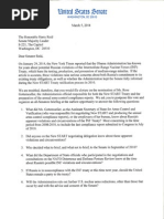 Letter to Sen. Reid Re. All-senators Briefing (MAR 2014) - Signed, Scanned