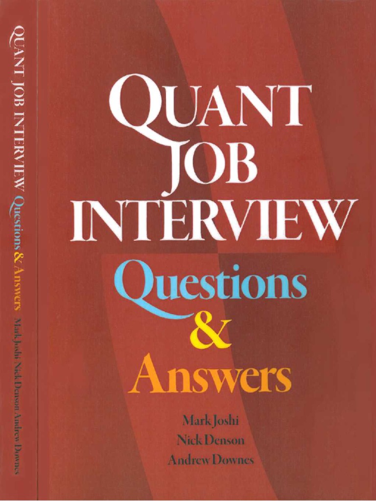 Quant Questions and Answers | PDF