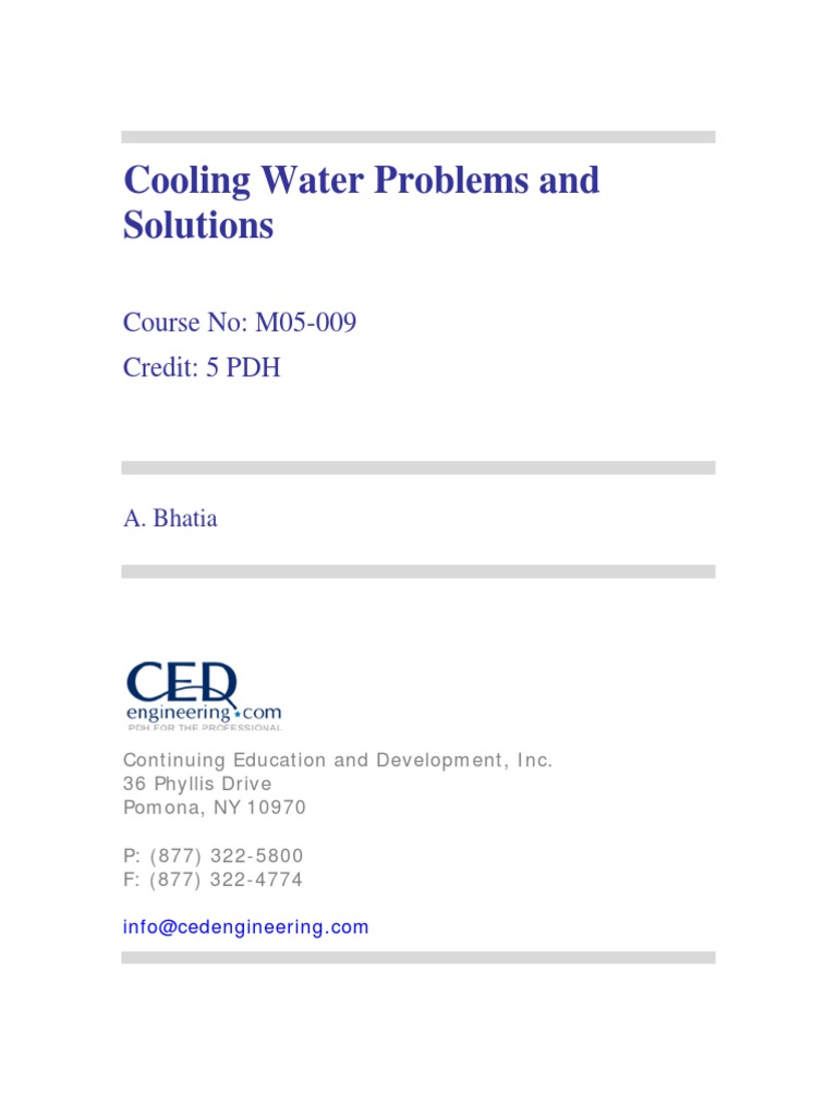 Cooling Water Treatment Solutions Guide | PDF | Corrosion | Ion Exchange
