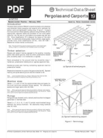 Technical Data Sheet Pergolas and Carports