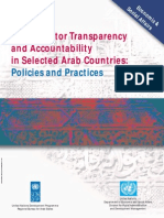 Un Pan 021716Public Sector Transparency
and Accountability
in Selected Arab Countries:
Policies and Practices