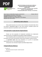 Apostila Logica-equivalencias Logicas
