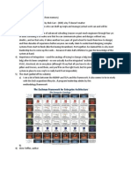 Enterprise - Architecture Zachman Lecture Notes