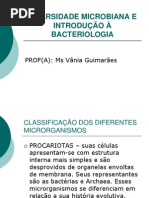 Unid2-DIVERSIDADE MICROBIANA E INTRODUÇÃO À BACTERIOLOGIA
