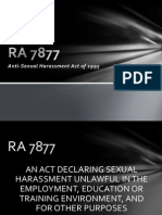 RA 7877 - Sexual Harassment