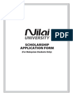 Nilai U's Scholarship Form