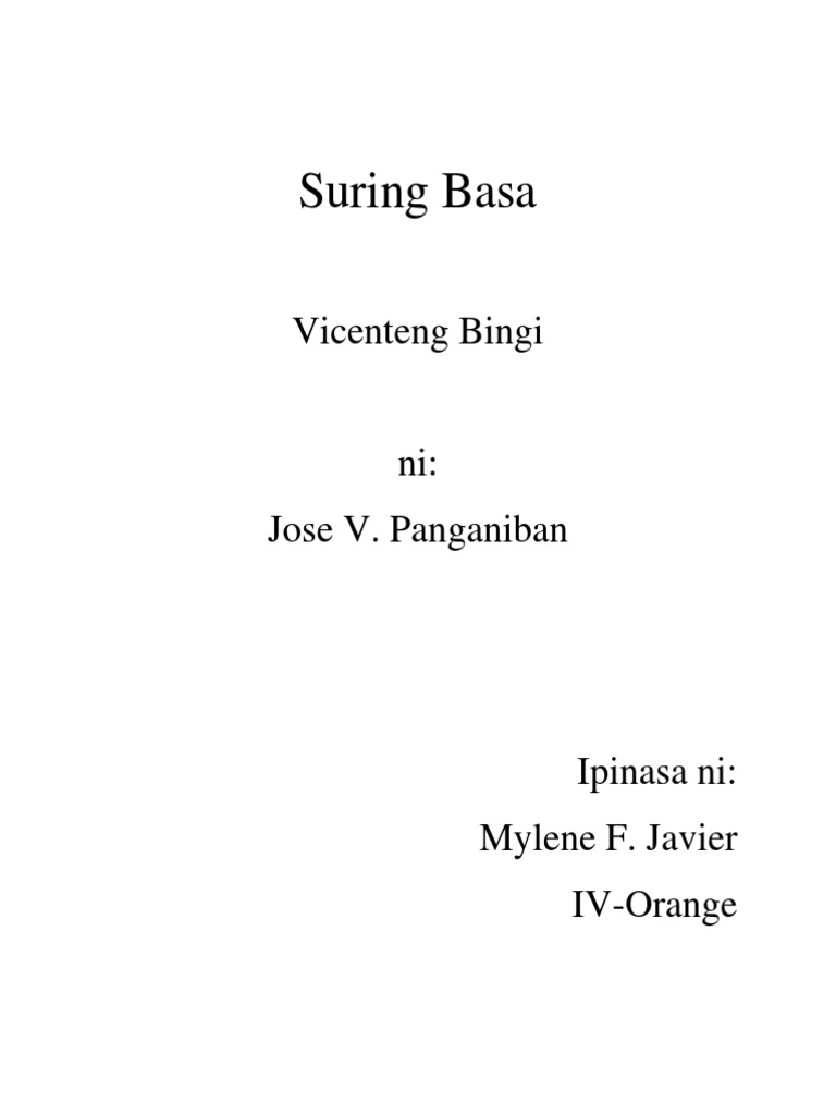 Suring Basa | PDF