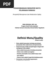 Download 121444077 Indikator Mutu Pelayanan Farmasi by Shatara Abyan SN210942804 doc pdf