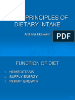 Basic principles of dietary intake