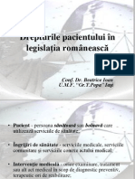 Drepturile Pacientului in Legislatia Romaneasca