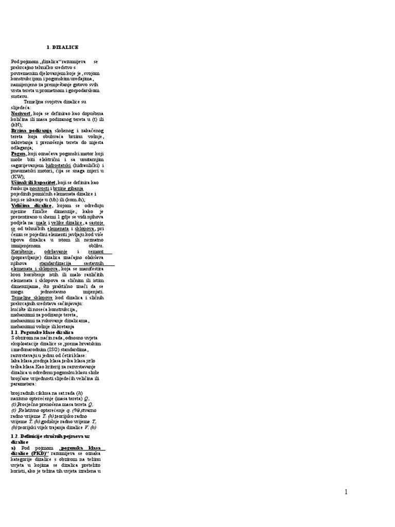 Skripta Za II Kolokvij - Prekrcajna Sredstva | PDF