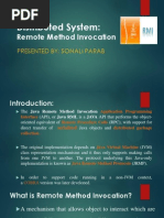 JAVA Remote Method Invocation