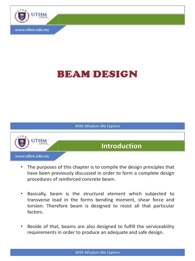 Chapter 5.0 - Beam Design (Theory) | PDF