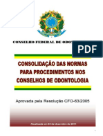 Resolução CFO-63.05 - Consolidação Atualizada