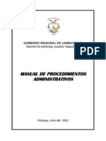 Manual de Procedimientos Administrativos PEOT