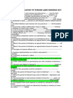 ADLR - Q&A Punjab Land Revenue Act 1967