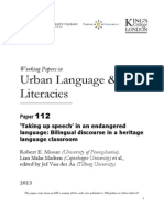 Moore Et Al 2013 - Taking Up Speech in an Endangered Language Linguistic Ethnography