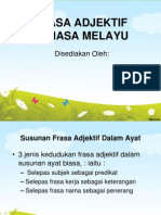 Tajuk 8 Frasa Adjektif Bahasa Melayu