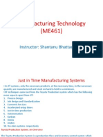 Manufacturing Technology (ME461) Lecture27