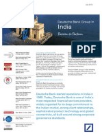 Deutsche Bank India Country Fact Sheet