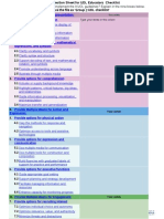 UDL Educators Checklist to sample