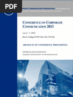 Abstracts Proceedings CCI CCC 2013