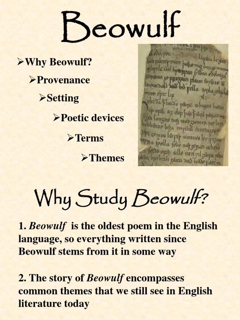 👍 What language was beowulf written in. SparkNotes Beowulf Key Facts