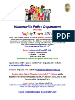 2014 Safety Town Flyer