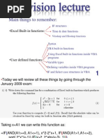 Revision Excel VBA