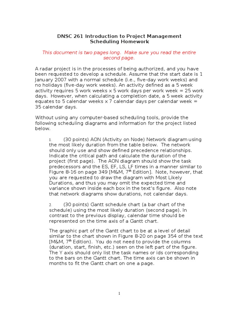 Radar Project Management Scheduling Guide | PDF | Computing | Computing ...