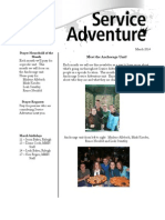 Service Adventure News - March 2014