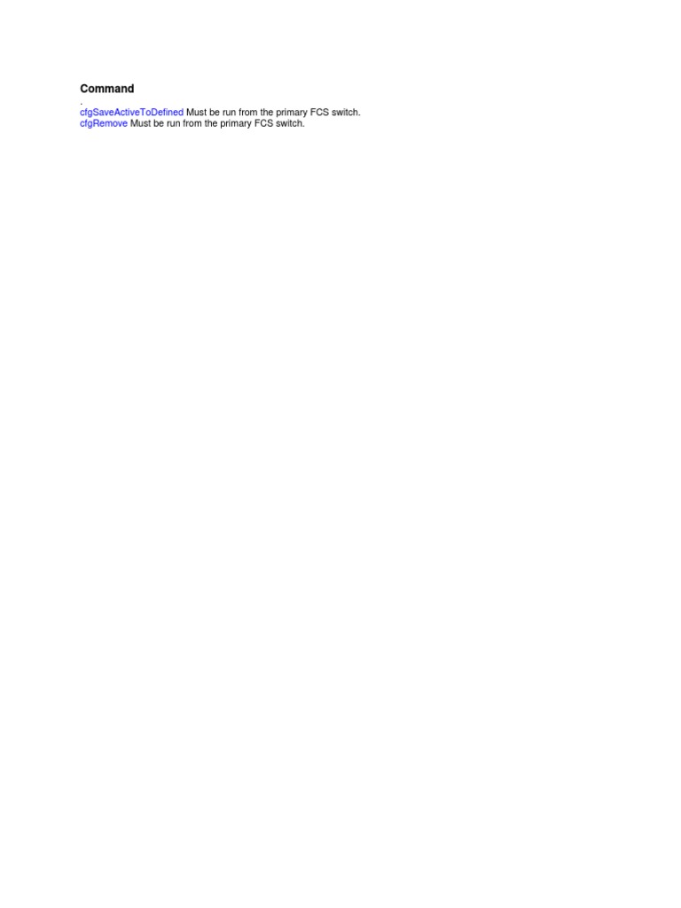 FCS Switch Command Guide | PDF | Computers